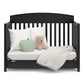 Graco Benton 5-In-1 Convertible Crib With Drawer (Black) - Converts From Baby Crib To Toddler Bed, Daybed And Full-Size Bed, Fit