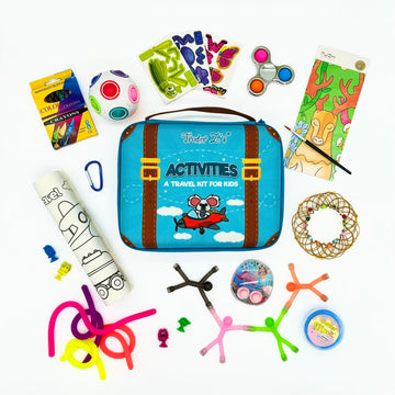 TRADER ZS-New Travel Activity Kit for Kids, Kids and Toddlers Travel Toys, Car Road Trip Essentials, Kids Airplane and Vacation