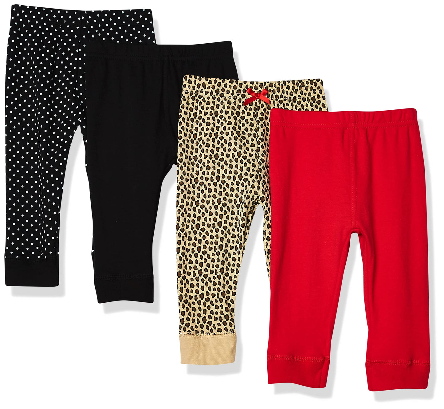 Hudson Baby Unisex Baby Cotton Pants and Leggings Basic Leopard, 2 Toddler