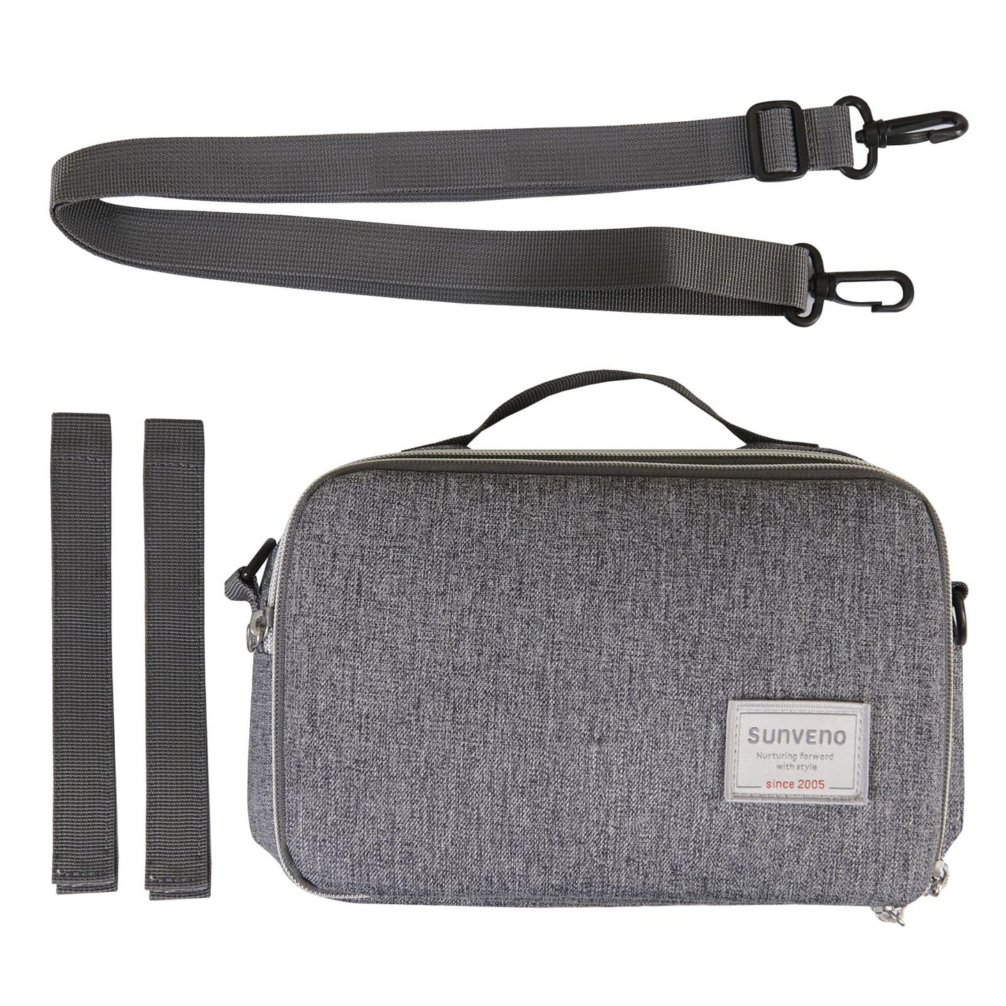 Sunveno Multifunctional Diaper Bag With Changing Pad, Portable Waterproof Baby Changing Mat With Individual Wipes And Diaper Poc