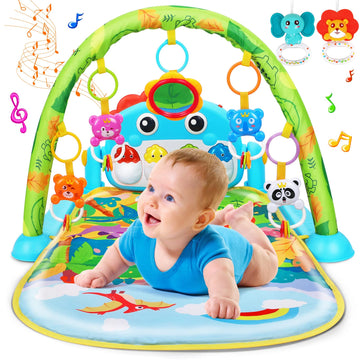 Baby Gym Play Mats Baby Toys Tummy Time Mat Toys Musical Activity Center For Newborn Infant Toys Piano Baby Play Mat Music & Lig