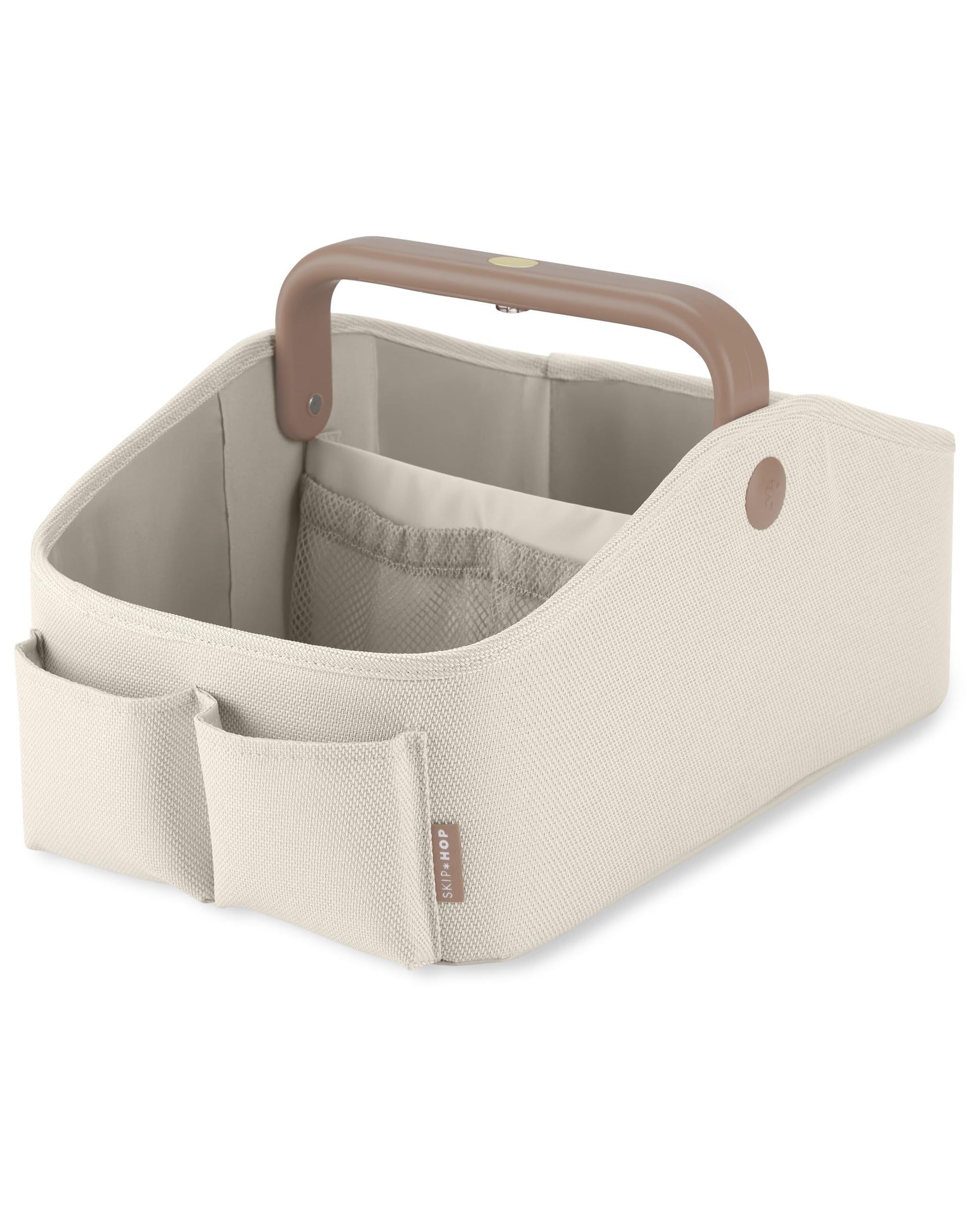 Skip Hop Diaper Caddy Organizer with Touch Sensor Night Light Nursery Style Oat