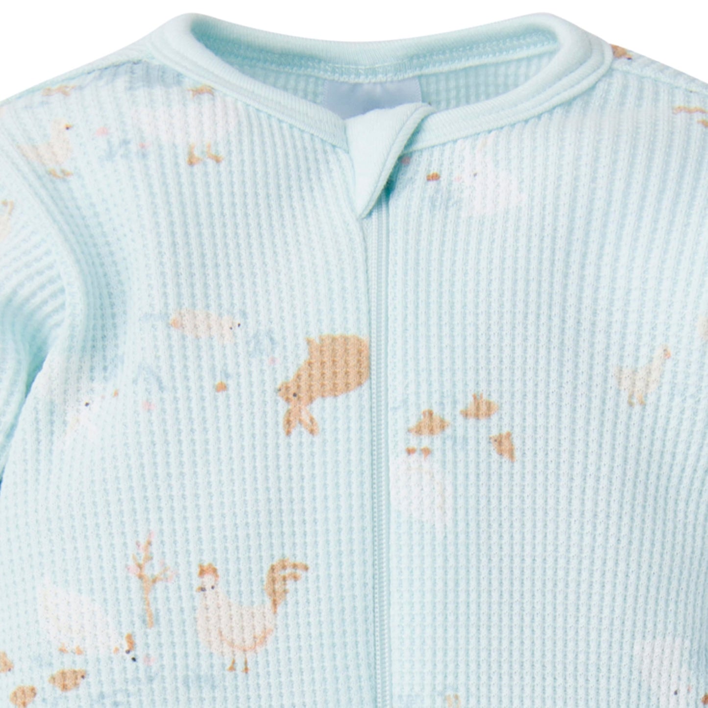 Gerber Baby Unisex 2-Pack 2-Way Zip Thermal Footed Sleep 'N Play, Farm Life, Newborn