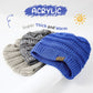 Durio Soft Warm Knitted Baby Hats Caps Cute Cozy Chunky Winter Infant Toddler Baby Beanies For Boys Girls 3 Pack Black White & L