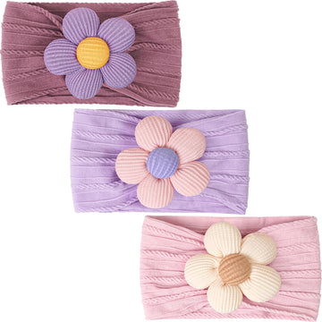 C  Llot Baby Flower Headbands Baby Girls Nylon Headbands Soft Elastic Hairbands Hair Accessories For Newborn Infant Toddler Kids