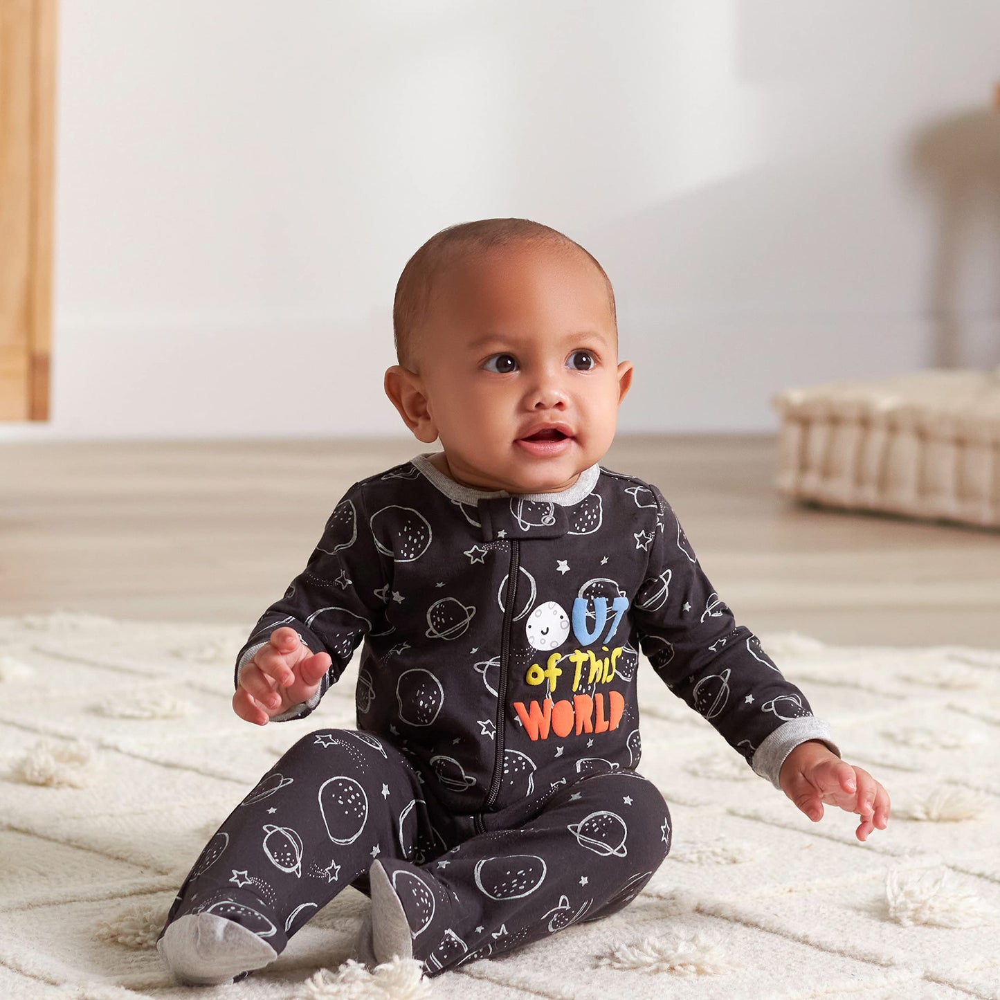 Gerber Baby Boys 2-Pack Sleep 'N Play Space Black Newborn