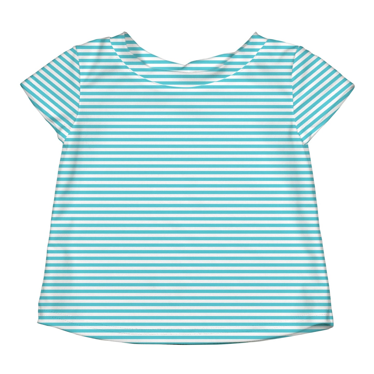 I Play. By Green Sprouts Baby Girls Rashguard Rash Guard Shirt, Light Aqua, 12 Months Us