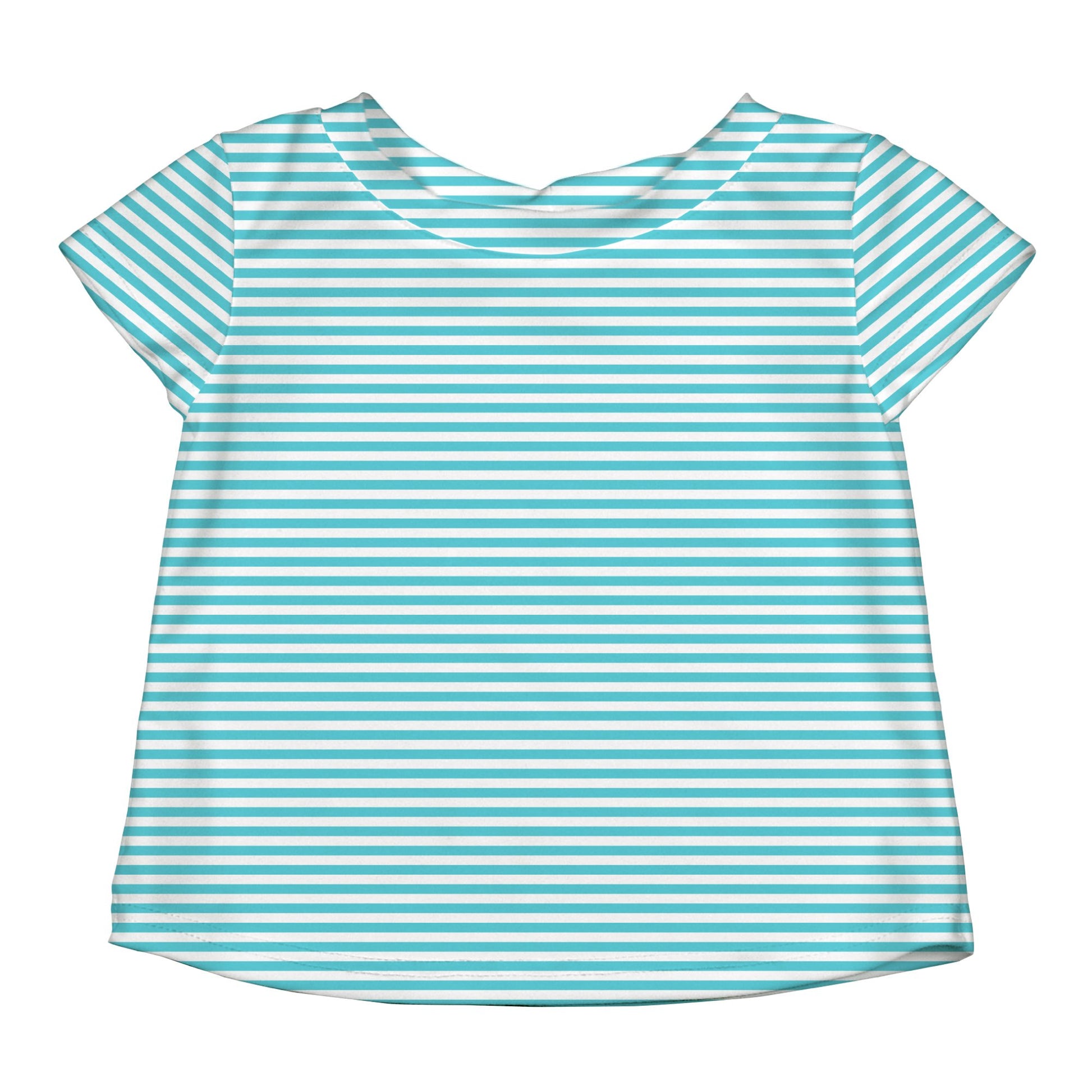 I Play. By Green Sprouts Baby Girls Rashguard Rash Guard Shirt, Light Aqua, 12 Months Us