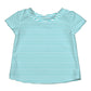 I Play. By Green Sprouts Baby Girls Rashguard Rash Guard Shirt, Light Aqua, 24 Months Us