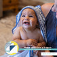 Spasilk Baby 2 Pack Soft Terry Towel With Muslin Printed Hood