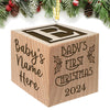 Babies First Christmas Ornament Gift 2024 Or Any Year For Boy Or Girl