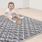 Vibe Bear Baby Foam Play Mat, 50X50 Inches Baby Crawling Mat, Thicken One-Piece Baby Playmat, Non Slip Washable Baby Play Mat Fo