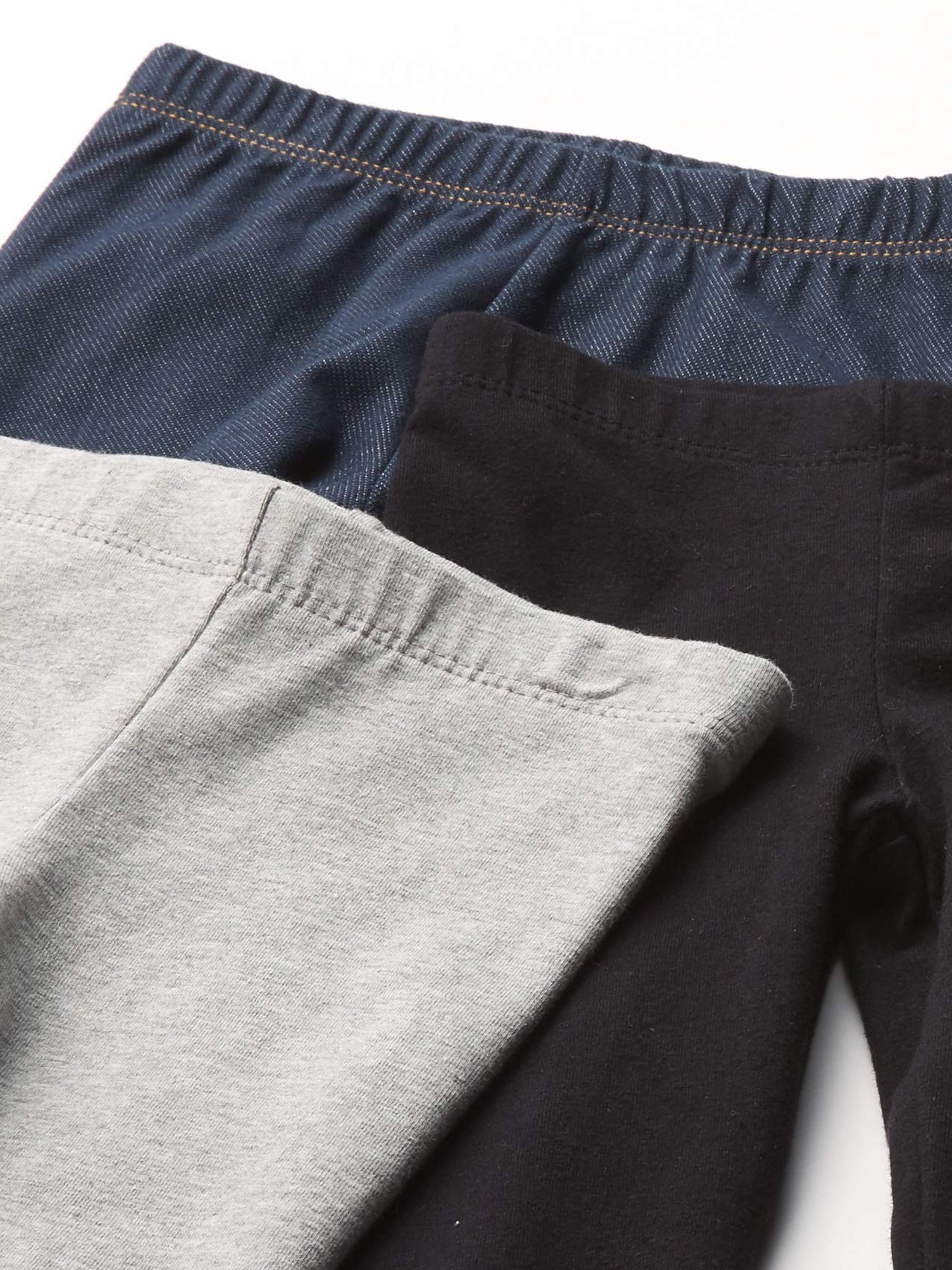 The Children'S Place Baby Girls And Toddler Girls Leggings,Black/Smoke Gray/True Indigo 3 Pack,5T