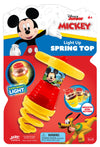 Ja-Ru Disney Mickey Mouse Light Up Spring Spinning Tops (6 Gyroscope Toy) Ufo W/Flashing Led Light Spinners. Birthday Gifts, Sto