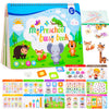Toddler Books Educational Learning Toys for for 2+ 3 4 Year Old - Pre-Assembled Stickers & Reusable Activities Homeschool - Birt