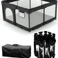 Dearlomum Foldable Baby Playpen with Non Removable Mat, Extra Large Collapsible Play Yard for Babies & Toddlers, Portable Travel