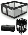 Dearlomum Foldable Baby Playpen with Non Removable Mat, Extra Large Collapsible Play Yard for Babies & Toddlers, Portable Travel