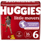 Huggies Size 6 Diapers, Little Movers Baby Diapers, Size 6 (35+ Lbs), 16 Count