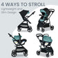 Britax Willow Brook S+ Baby Travel System, Infant Car Seat and Stroller Combo with Alpine Base, ClickTight Technology, SafeWash