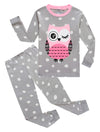 Owl Baby Girls Long Sleeve Pajamas Sets Cotton Pyjamas Infant Kids Pjs Size 12-18 Months