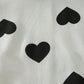 Ddsol Toddler Little Girl Clothes Set Valentine Day Outfit Black White Love Heart 2 Pcs Long Sleeve Sweatshirt Top + Pant With L
