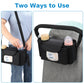 Accmor Universal Stroller Organizer With Insulated Cup Holder And Shoulder Strap, Stroller Caddy Bag Stroller Cup Holder Attachm