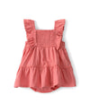 CarterS Baby Girl Ruffle Sleeveless Bodysuit Dress | Soft Breathable Fabric | Button Closure For Easy Diaper Changes | Comforta