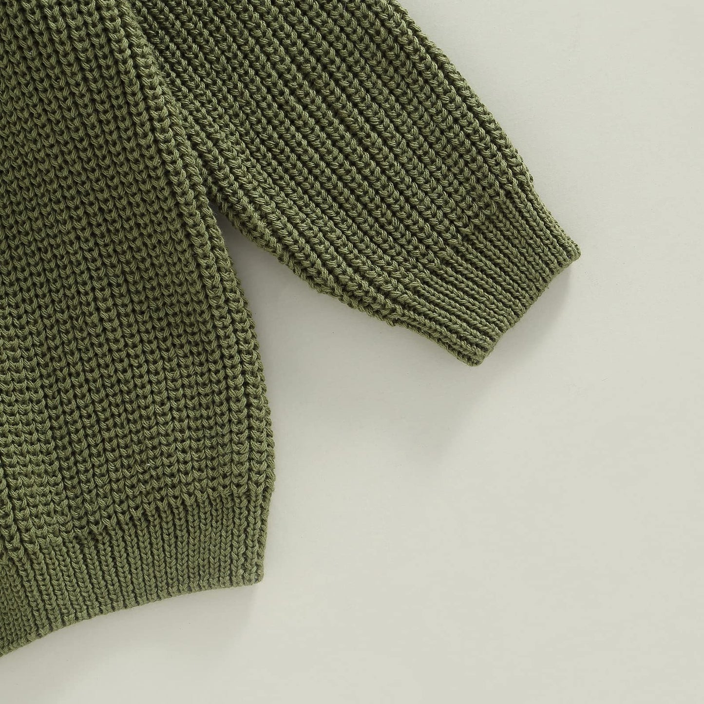 Afunbaby Baby Girl Boy Knit Sweater Blouse Pullover Sweatshirt Warm Crewneck Long Sleeve Tops For Infant Toddler (3-4T,Army Gree