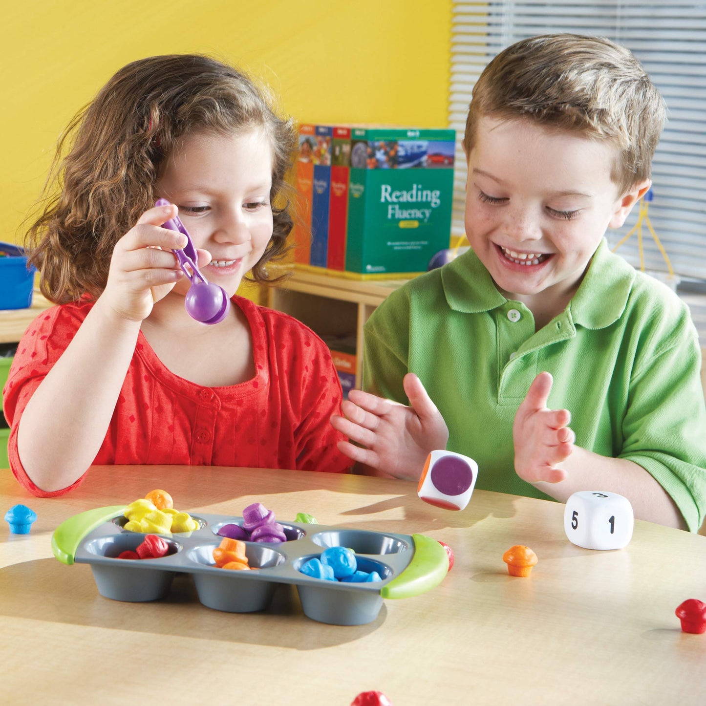 Learning Resources Mini Muffin Match Math Activity Set - 76 Pieces, Ages 3+ Counting Games for Kids, Preschool Learning Toys, Ho