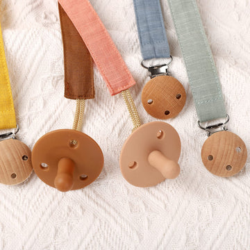 Socub 3 Pack Pacifier Clips For Baby Boys And Girls, Fabric Pacifier Hold With Clip For Binky, Teether Toys, Bpa Free, Baby Show