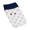 Sweet Jojo Designs Red, White And Blue Changing Pad Cover For Baseball Patch Sports Collection