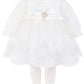 T.F. Taffy Taffy Baby Girl Newborn Christening Baptism, White, Size 0-3 Months
