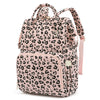 Yusudan Corduroy Diaper Bag Backpack for Baby Girls Boys, Women Large Nappy Bags for Mom (Pink Corduroy Leopard)