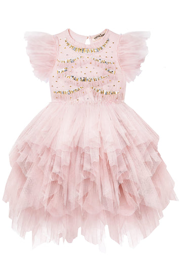 Tutuland Tutu Dress For Girls - Glitter Sequin Tulle Dress Tiered Layered Flower Girl Dress For Wedding Birthday Photo Prop