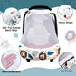 Swesen Car Seat Covers For Babies, Lion Baby Car Seat Cover With Zipper Mesh, Carseat Cover Boy, Stretchy Infant Carseat Canopy,