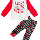 Dakeik Toddler Boy Valentines Day Outfit 2T-3T Boy Valentines Day Outfit Dinosaur Pattern I Steal Hearts Long Sleeve Cute Letter