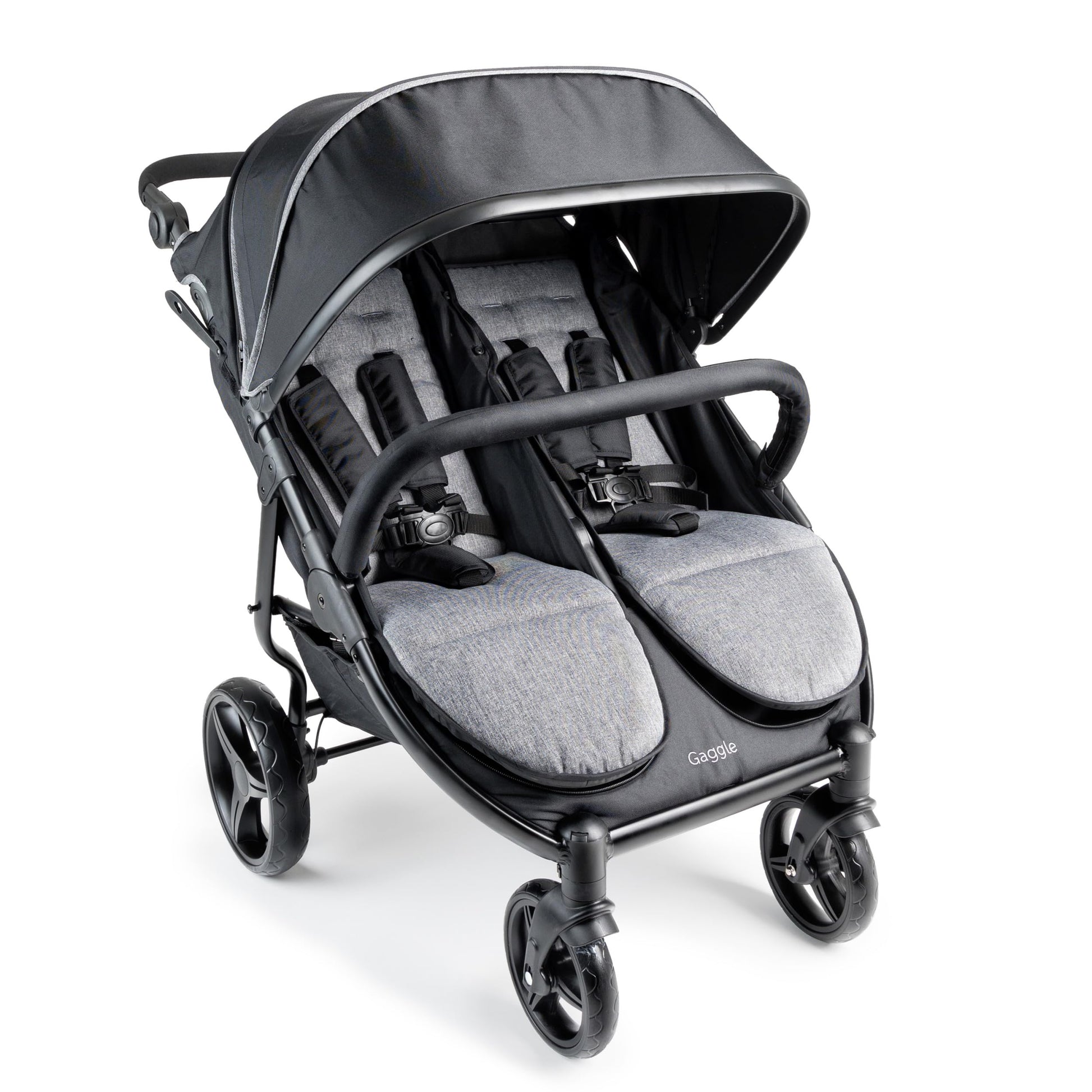 Gaggle By Foundations Roadster Duo Side By Side Double Stroller | Lightweight Compact Double Stroller For Toddlers | Easy To Fol