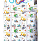 Jay Franco Blippi & Meekah Trucks Toddler Comforter Set - 4 Piece Blue Bedding Sheet Set & Pillow Cover - Super Soft Microfiber