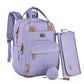 Dikaslon Diaper Bag Backpack With Portable Changing Pad, Pacifier Case And Stroller Straps, Large Unisex Baby Bags For Boys Girl