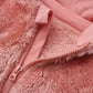 Baby Fleece One Piece Onesie Cute Bear Jumpsuits Winter Hooded Rompers With Zipper Pink 3-6M
