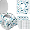 Deeki Toilet Seat Covers Disposable, 60 Pcs Xl Waterproof For Kids Adults, No-Slip Clean Safety Covers For Toddler Potty Trainin