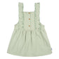 Gerber Baby Girls Toddler 2 Piece Overall Dress Set, Green Floral, 18 Months
