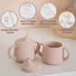 Moonkie Silicone Baby Sippy Cups | 3 Stages Training Cup Straw Cup For Infants Toddlers And Kid | 4 Oz 1Pack