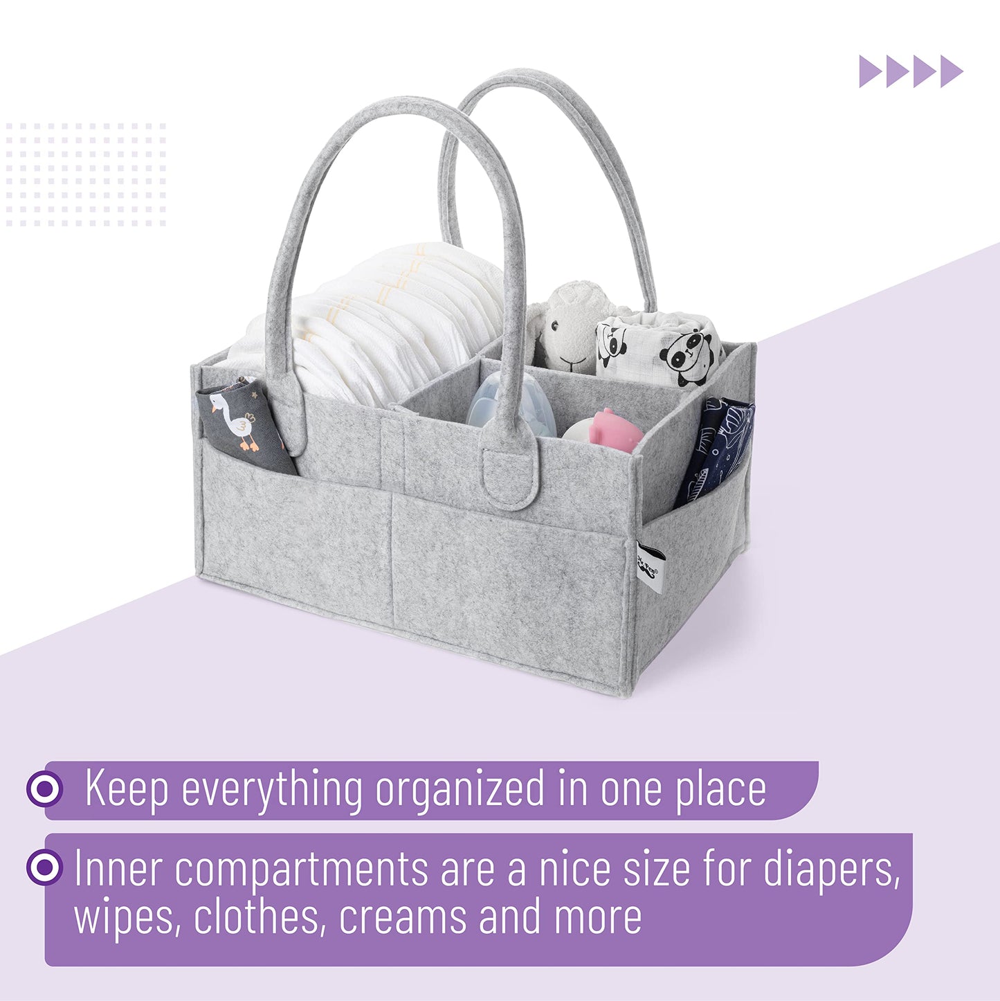 Mr. Pen- Baby Diaper Caddy Organizer, Car Caddy, Portable Organizer For Changing Table, Nursery