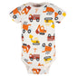 Gerber Baby Boys 8-Pack Short Sleeve Onesies Bodysuits Shirt, Transportation Zone, 0-3 Months US