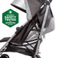 Summer Infant 3Dlite ST Convenience Stroller, Black & Gray - Lightweight Stroller with Steel Frame, Large Seat Area, Multi-Posit