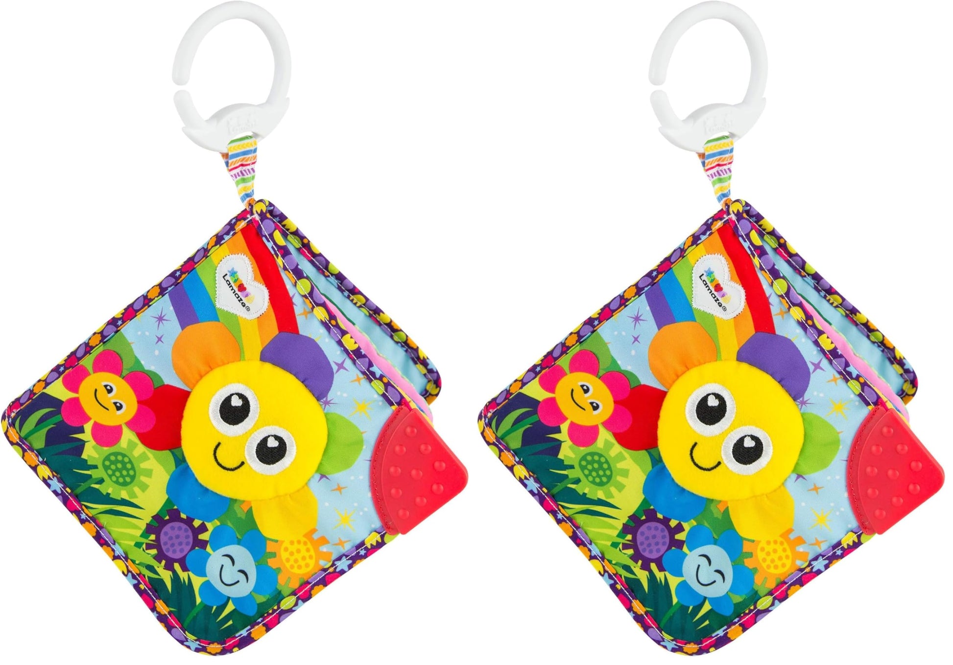 Lamaze Fun with Colors Soft Baby Book - High Contrast Baby Book with Crinkly Cloth Pages - Sensory Books for Babies Ages 6 Month