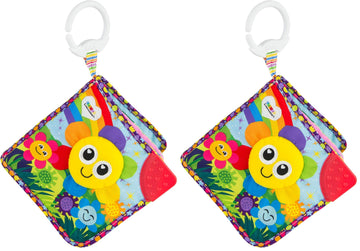 Lamaze Fun with Colors Soft Baby Book - High Contrast Baby Book with Crinkly Cloth Pages - Sensory Books for Babies Ages 6 Month