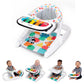 Baby Einstein 4-in-1 Kickin' Tunes Learn-to-Sit Music & Language Floor Seat, with 2 Positions and Detachable Kick Piano, Ages 4 
