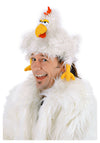 Elope Chicken Farm Animal Costume Hat For Adults And Kids Standard White